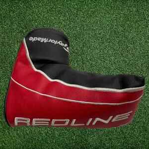 TAYLORMADE REDLINE PUTTER HEADCOVER Golf Head Cover Red Black White